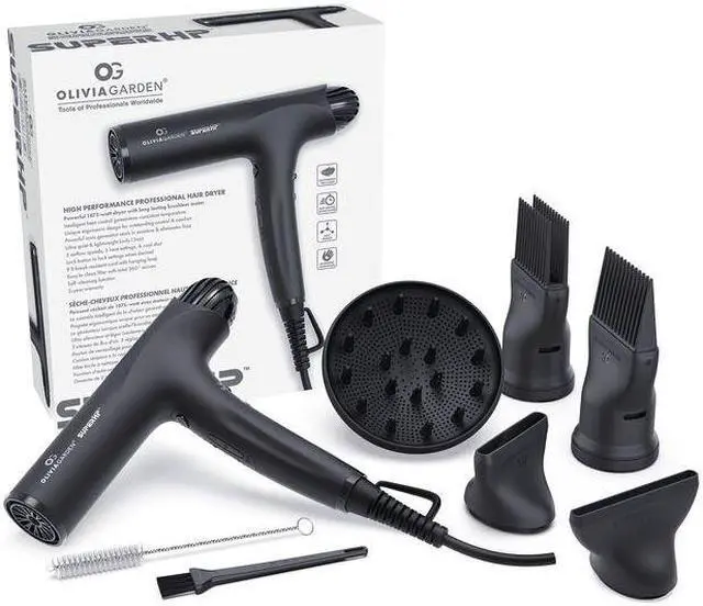 Main image of Olivia Garden Black SuperHP High Performance Professional Hair Dryer