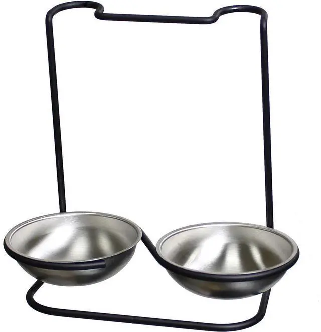 Alt view image 2 of 4 - Prodyne M955 METALLA Stainless Steel Double Spoon Rest