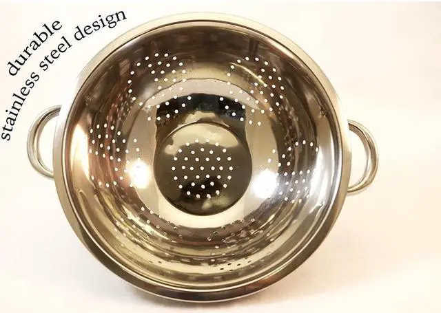 Alt view image 5 of 7 - Cookpro Stainless Steel Colander 5Qt Oversized Handles - 242