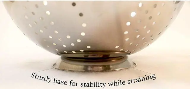 Alt view image 7 of 7 - Cookpro Stainless Steel Colander 5Qt Oversized Handles - 242