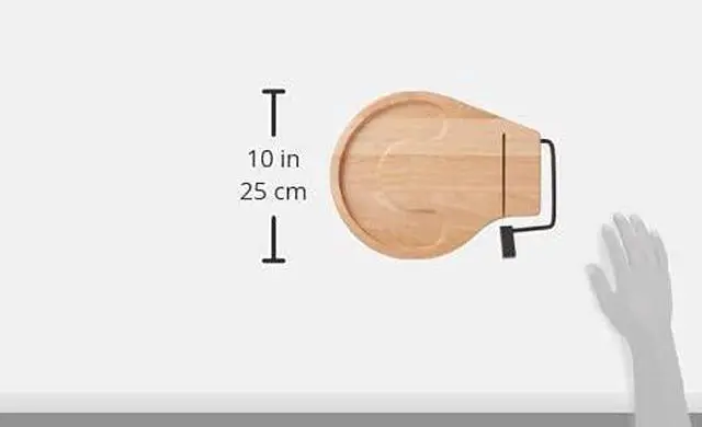 Alt view image 9 of 10 - Prodyne Cheese Slicer Tray Beechwood Round Countour - 912B