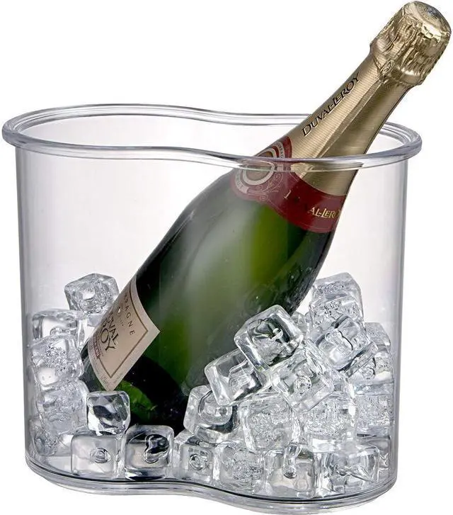 Alt view image 6 of 6 - Prodyne A922 Twin-Chill 2 Bottle Icelesss Wine Cooler - Clear