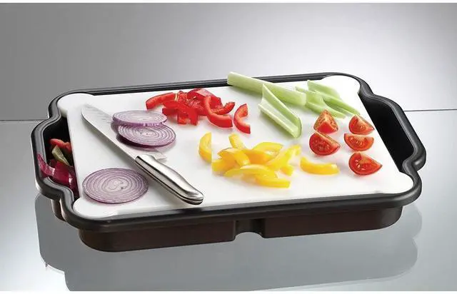 Alt view image 4 of 9 - Prodyne BB16 Prep And Slice Cutting Board Utility Tray Combo