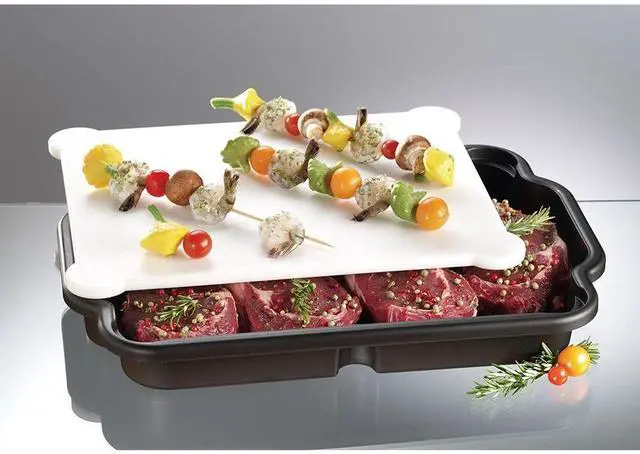 Alt view image 6 of 9 - Prodyne BB16 Prep And Slice Cutting Board Utility Tray Combo