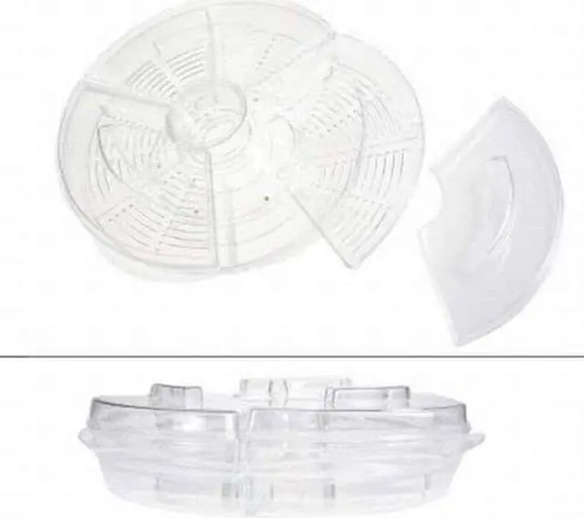 Alt view image 20 of 20 - Prodyne Ab5l Acrylic Tray Appetizers On Ice With Lids Keeps