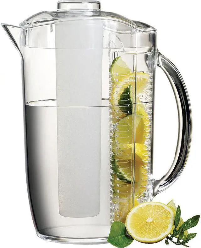 Alt view image 6 of 12 - Clear Iced Fruit Infusion Natural Fruit Flavor Pitcher