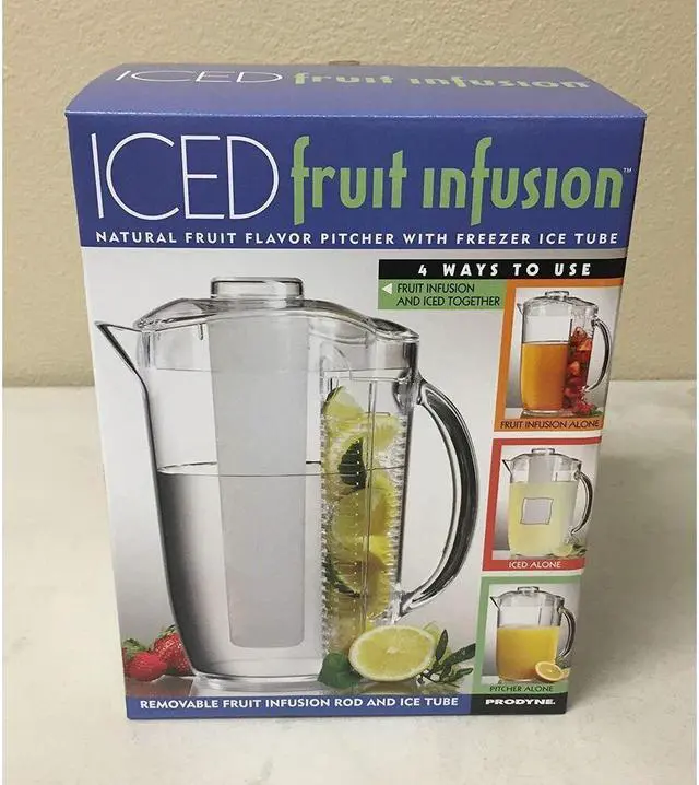 Alt view image 9 of 12 - Clear Iced Fruit Infusion Natural Fruit Flavor Pitcher