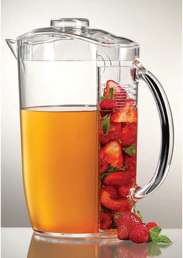 Alt view image 10 of 12 - Clear Iced Fruit Infusion Natural Fruit Flavor Pitcher
