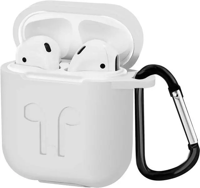 Alt view image 2 of 5 - Airpod Protective Case, Precision Size, 3mm skin, 360 protection, metal Keychain hook, for Airpods 1 & Airpods 2