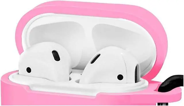 Alt view image 3 of 5 - Airpod Protective Case, Airpod Earbuds Protective Cover Silicone Skin, Precision Size, 3mm skin, 360 protection, metal Keychain hook, for Airpods 1 & Airpods 2