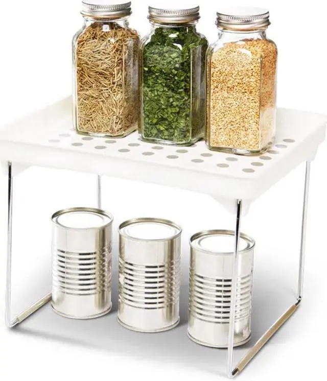 Alt view image 5 of 7 - madesmart Small Stacking Shelf, White