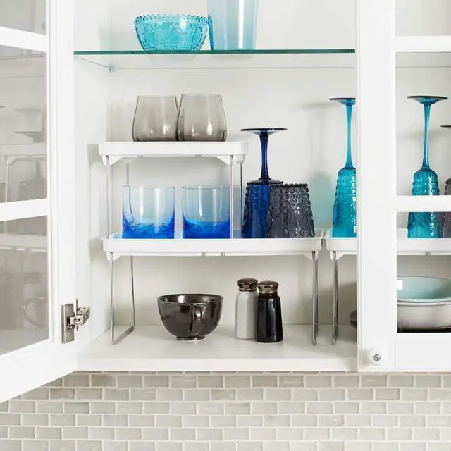 Alt view image 7 of 7 - madesmart Small Stacking Shelf, White