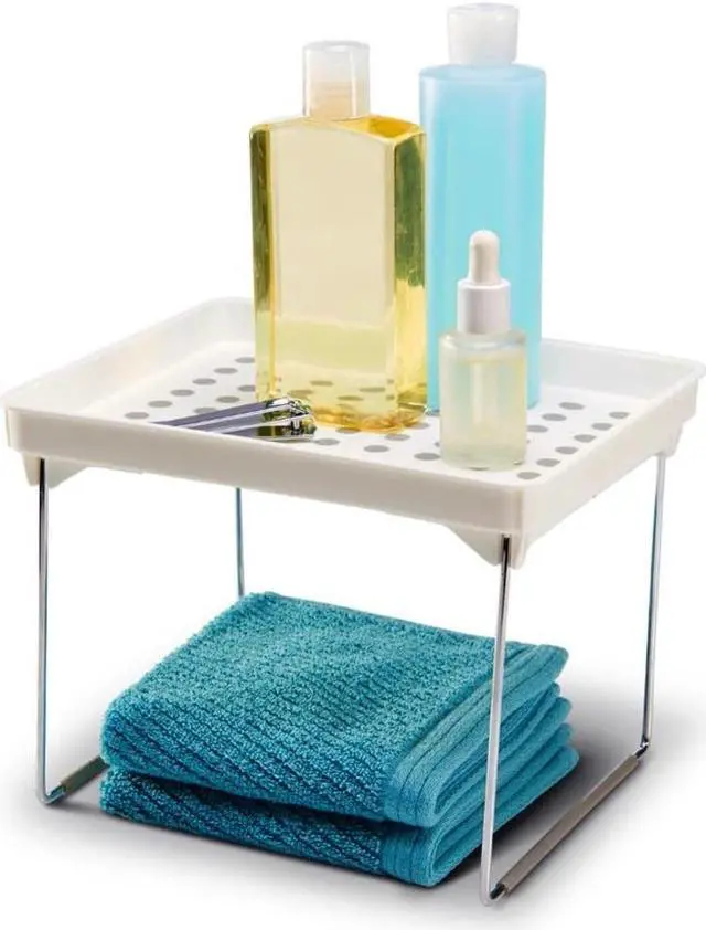 Alt view image 6 of 7 - madesmart Small Stacking Shelf, White