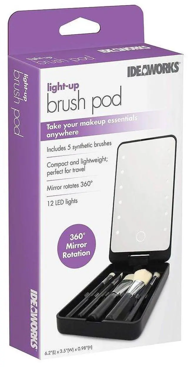 Main image of ideaworks jb8380 light makeup brush case.