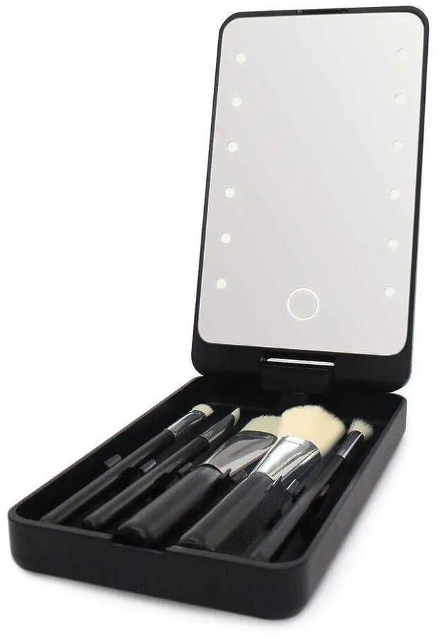 Alt view image 2 of 5 - ideaworks jb8380 light makeup brush case.