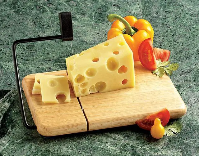 Alt view image 6 of 7 - Prodyne 805B Thick Beech wood Cheese Slicer
