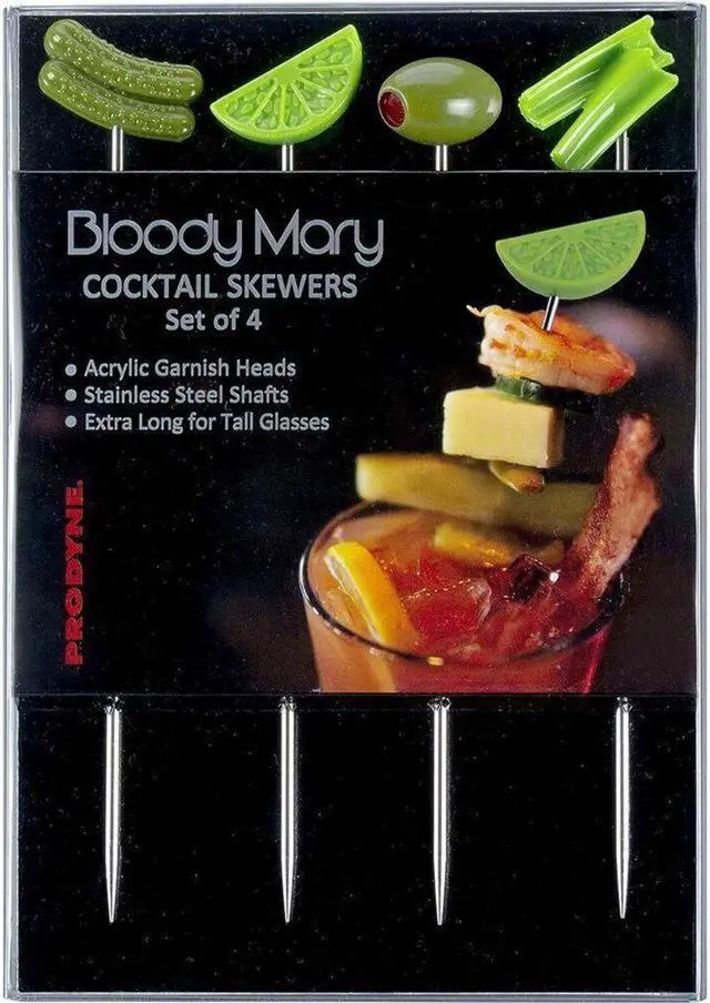 Alt view image 2 of 6 - Prodyne Bl-4 Green Garnish Bloody Mary Cocktail Skewers