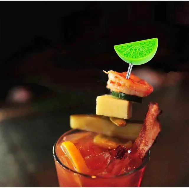 Alt view image 3 of 6 - Prodyne Bl-4 Green Garnish Bloody Mary Cocktail Skewers