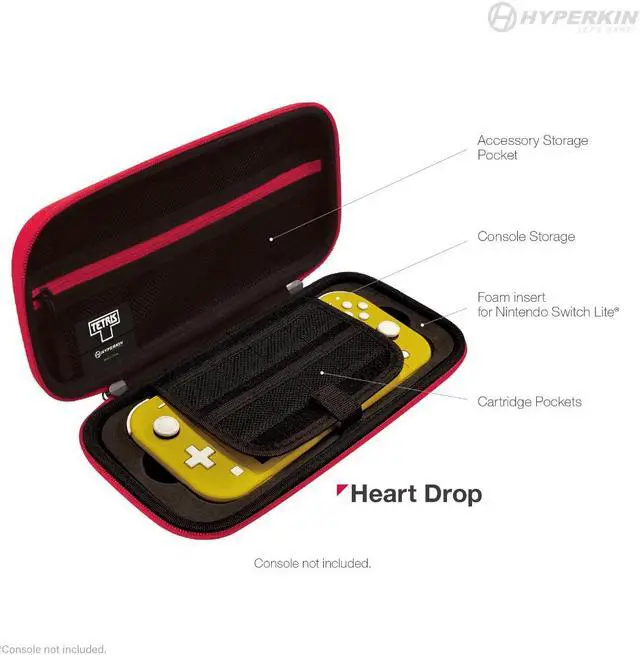 Alt view image 4 of 6 - Hyperkin M07541-Tehd Heart Drop Eva Hard Shell Carrying Case