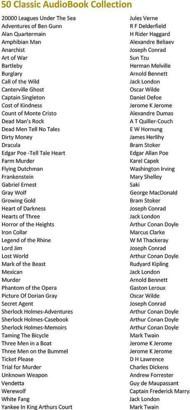 Alt view image 4 of 5 - Classic Audio Books From