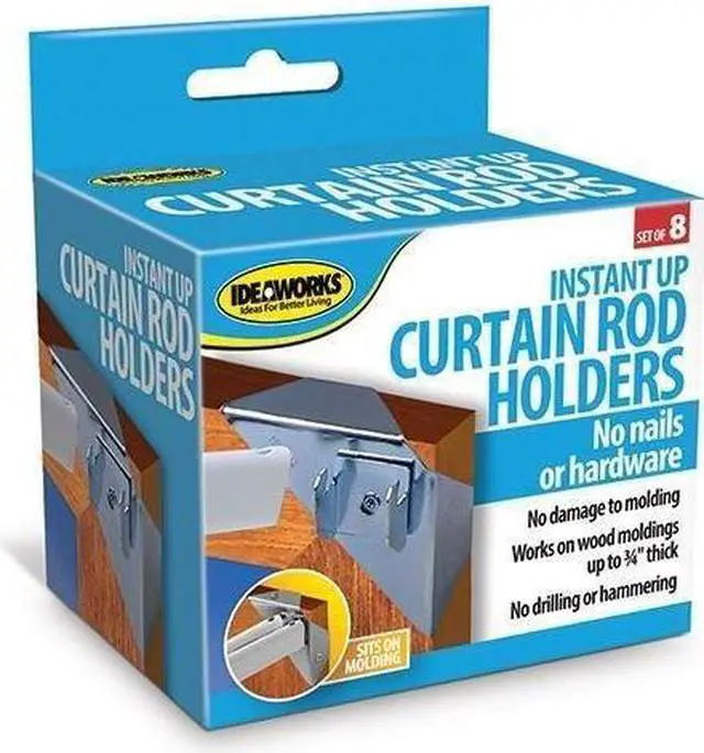 Alt view image 2 of 2 - Ideaworks Jt1851/8 Curtain Rods 8 Piece Set.