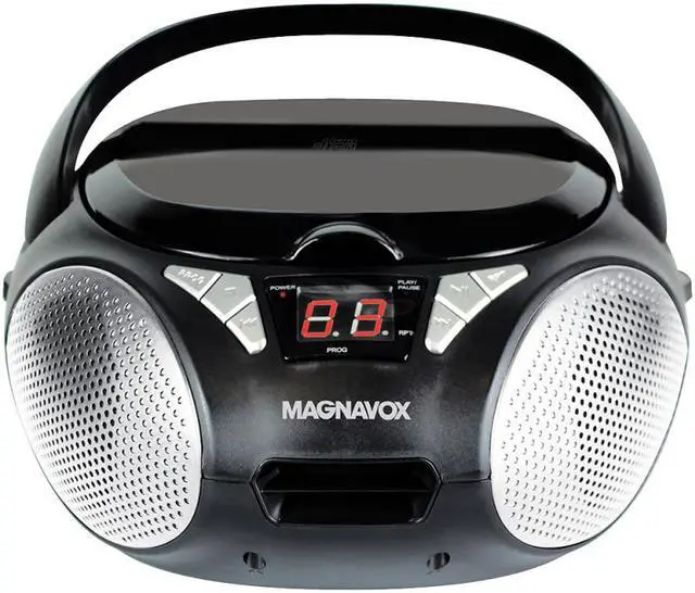 Main image of Magnavox CD Boombox with AM/FM Stereo Radio in Black (MD6924)