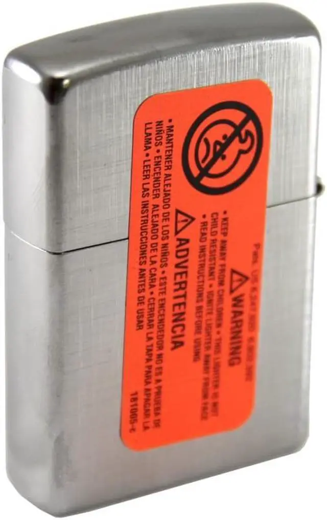 Alt view image 8 of 19 - Zippo ZOZO28181 Lighter Linen Weave Chrome 28181