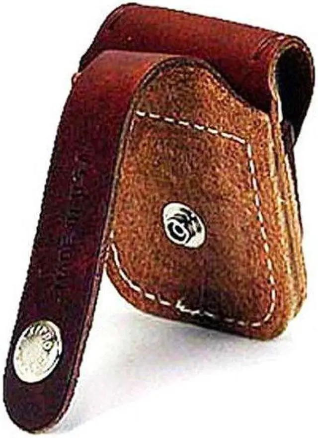 Alt view image 3 of 14 - Zippo ZO17040 Lighter Lighter Pouch Brown Leather Attaches To Belt W/ Loop These