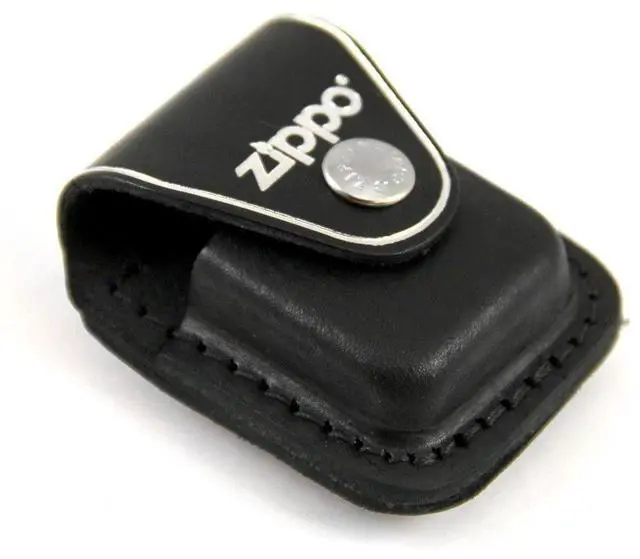 Alt view image 5 of 20 - Zippo ZO17060 Lighter Lighter Pouch Black Leather Attaches To Belt W/ Clip Thes