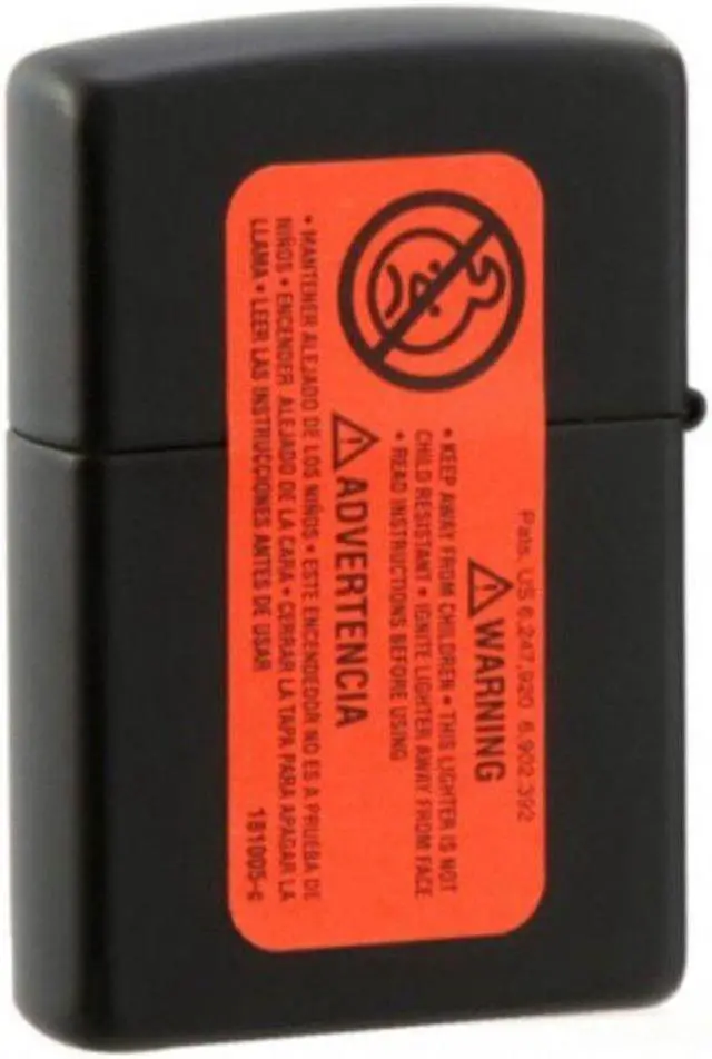 Alt view image 7 of 20 - Zippo Matte Black with Logo Lighter