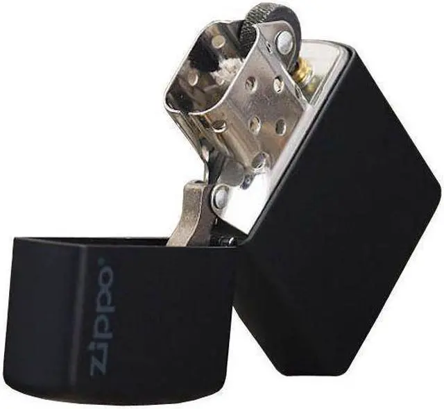 Alt view image 5 of 20 - Zippo Matte Black with Logo Lighter