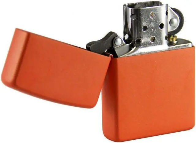 Alt view image 4 of 9 - Zippo 231 Windproof Orange Matte Lighter