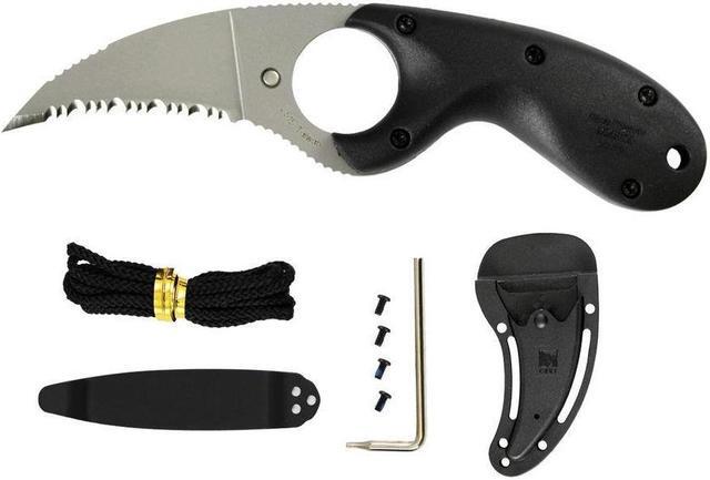 Alt view image 8 of 13 - CRKT 2515 Knives Fixed Knife Matte Finish Zytel Handle Kommer Bear Claw