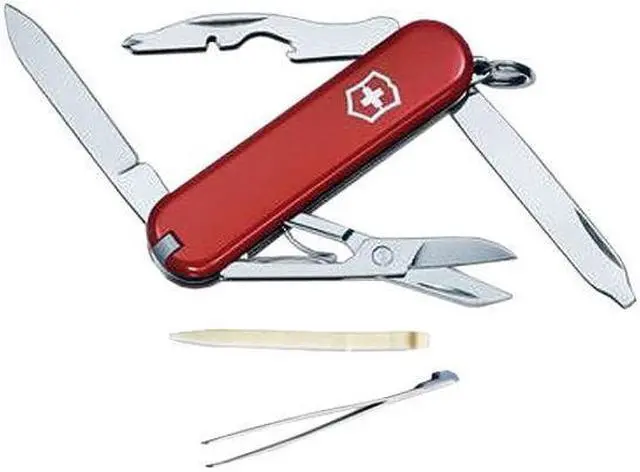 Alt view image 13 of 20 - Victorinox 54031 Folding Knife Compact Series Rambler 2 1/4" Folder Red Handle