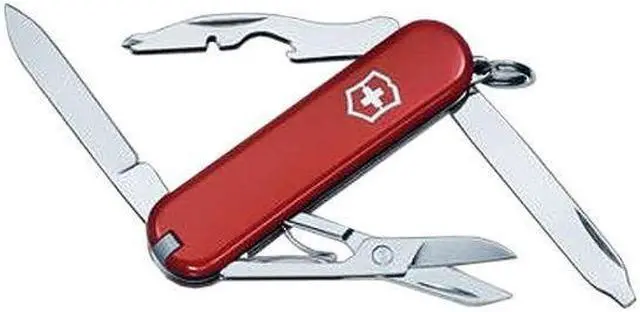 Alt view image 12 of 20 - Victorinox 54031 Folding Knife Compact Series Rambler 2 1/4" Folder Red Handle