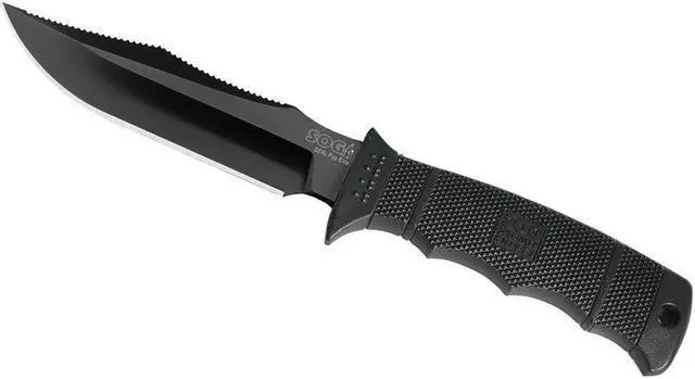Alt view image 5 of 13 - SOG Seal Pup Elite Black Tini Straight Knife E37S-K