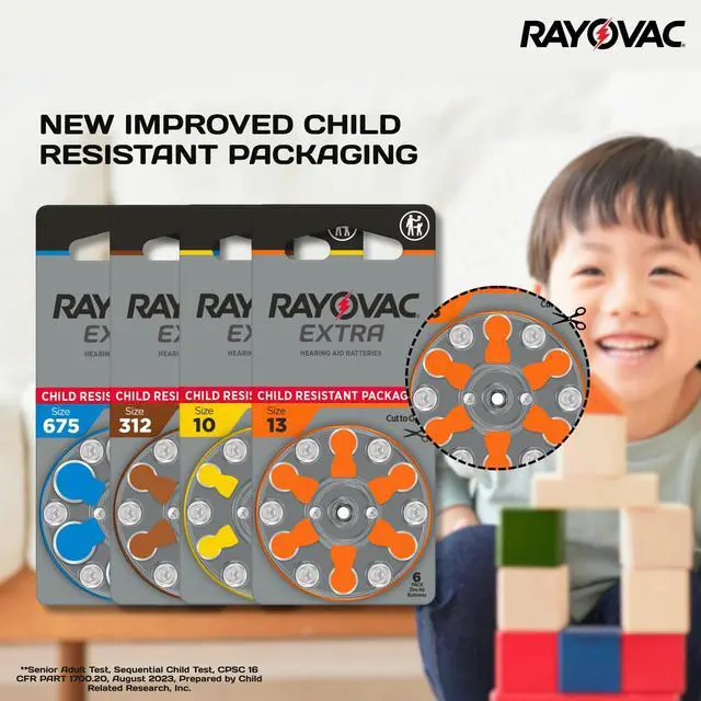 Alt view image 5 of 7 - Rayovac Size 10 No Mercury Zinc Air Hearing Aid Batteries - 6 batteries