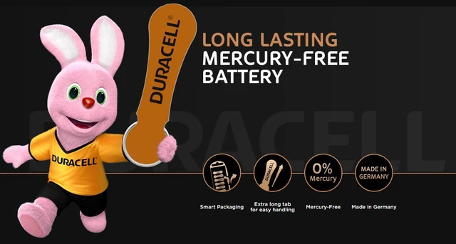 Alt view image 3 of 5 - Duracell Size 312 Activair Hearing Aid Batteries 60 batteries