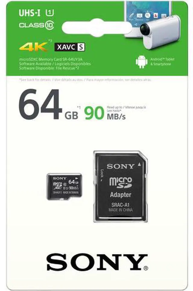 Alt view image 9 of 13 - Sony 64GB Class 10 UHS-1 Micro SDXC up to 70MB/s Memory Card