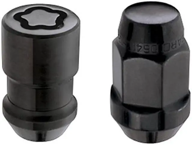 Alt view image 2 of 12 - McGard 84551 Chrome/Black Bulge Cone Seat Wheel Install Kit; 5 Lug (1/2"-20)