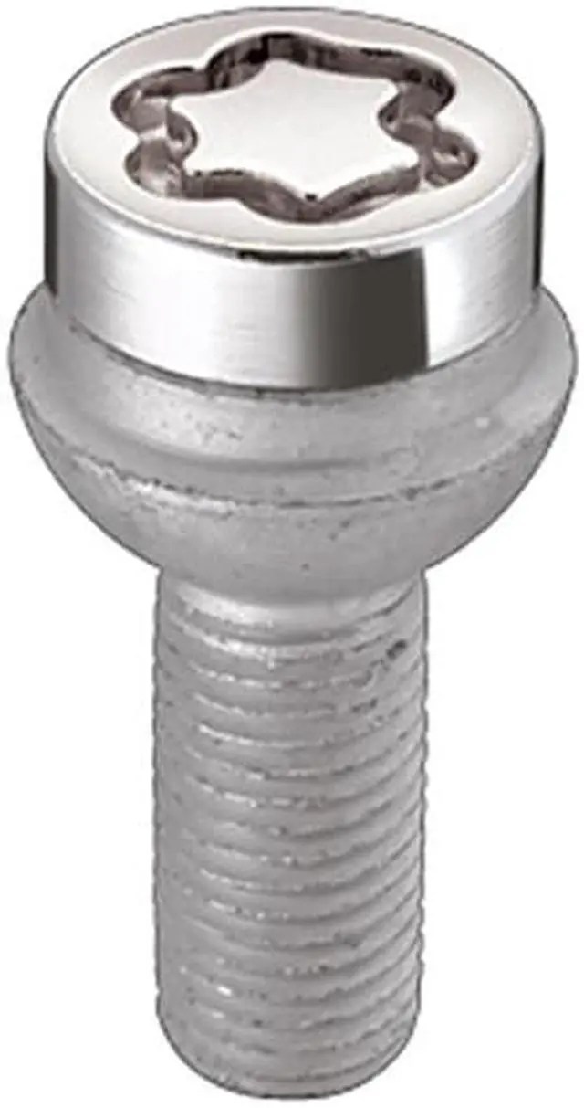 Alt view image 2 of 18 - McGard 28018 Chrome Bolt Style Radius Seat Lock Bolt Set (M14 x 1.5)