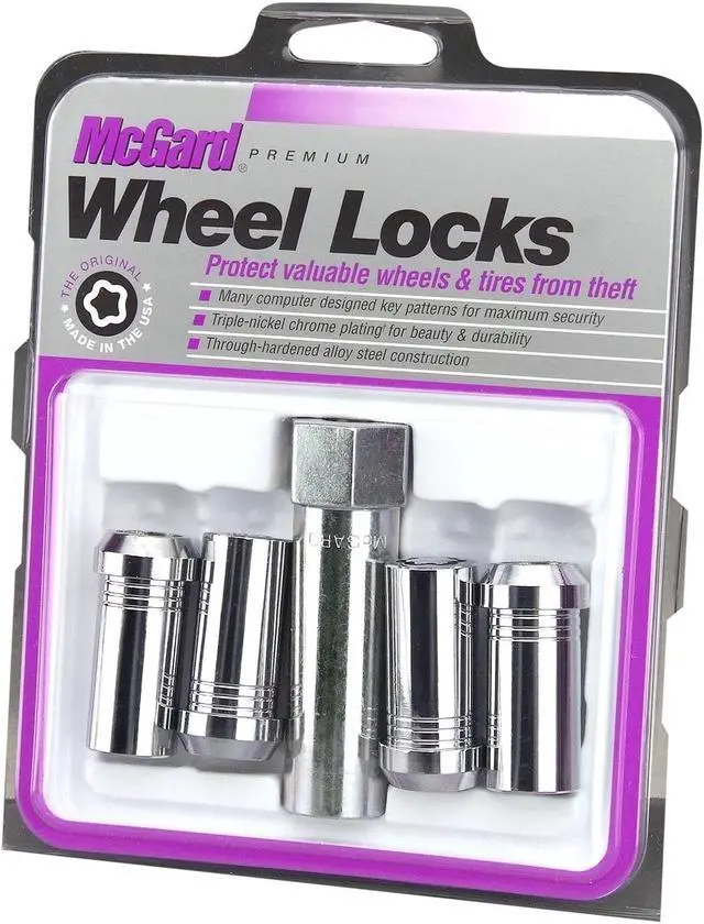 Main image of McGard 25110 Chrome Tuner Style Cone Seat Wheel Lock Set (M14 x 1.5)