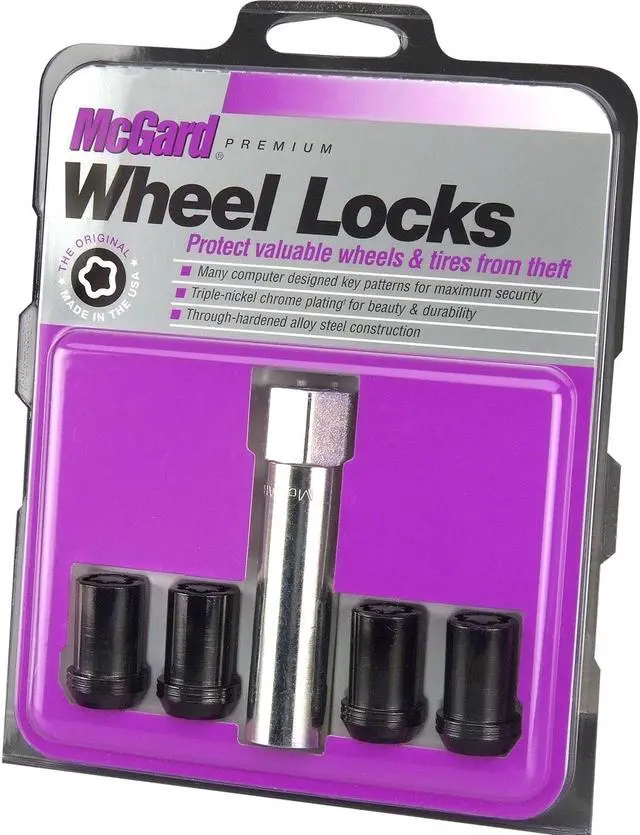 Main image of McGard 25354 Chrome/Black Tuner Style Cone Seat Wheel Lock Set (M12 x 1.25)