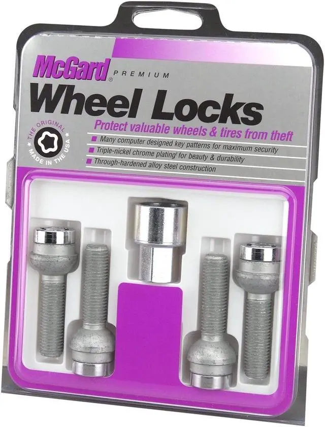 Main image of McGard 28023 Chrome Bolt Style Radius Seat Lock Bolt Set (M12 x 1.5)