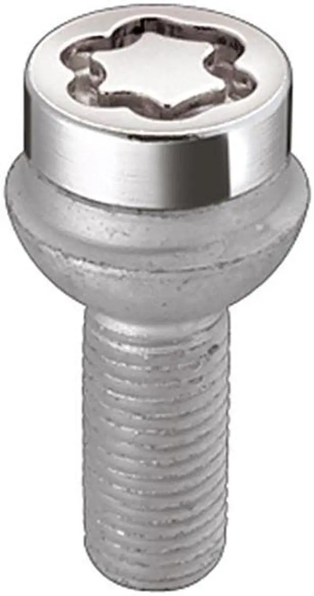 Alt view image 2 of 8 - McGard 28023 Chrome Bolt Style Radius Seat Lock Bolt Set (M12 x 1.5)
