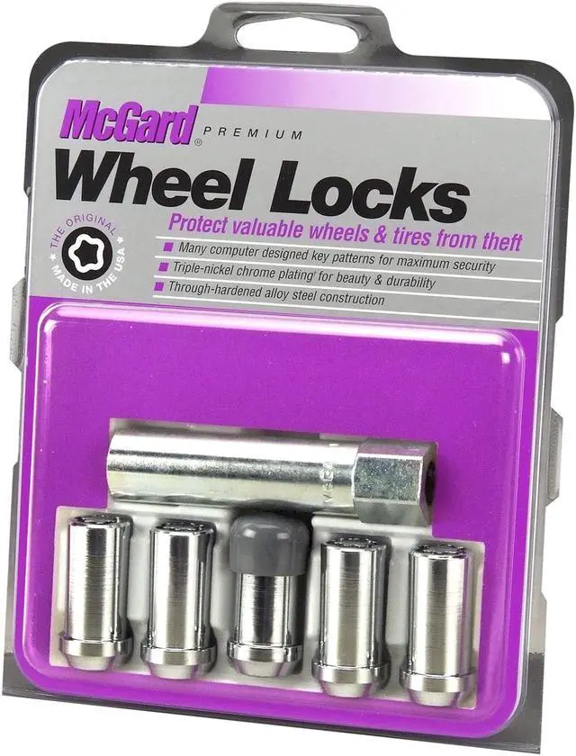 Main image of McGard 25540 Chrome Tuner Style Cone Seat Wheel Lock Set (1/2"-20)
