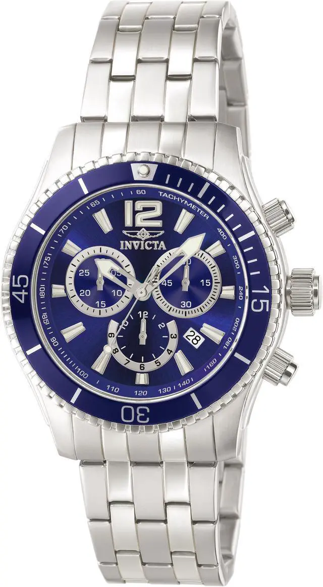 Alt view image 4 of 15 - Invicta  Specialty 0620  Stainless Steel Chronograph  Watch