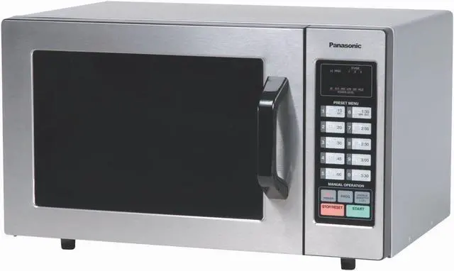 Alt view image 2 of 2 - Panasonic 1000 Watt Commercial Microwave Oven with 10 Programmable Memory NE-1054F