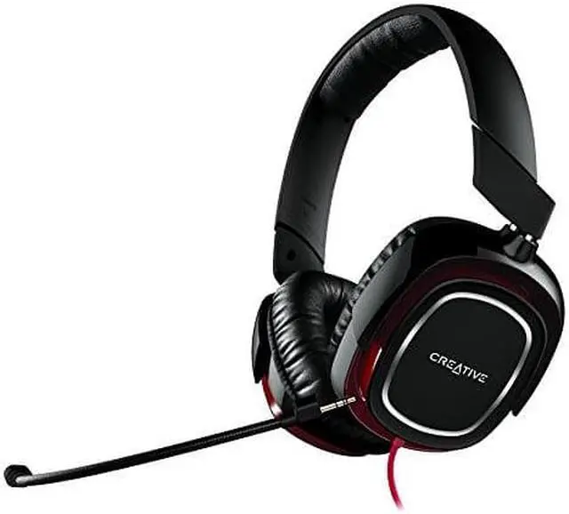 Alt view image 5 of 14 - Creative Draco HS880 Foldable Gaming Headset with Detachable Mic