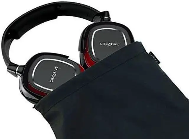 Alt view image 4 of 14 - Creative Draco HS880 Foldable Gaming Headset with Detachable Mic